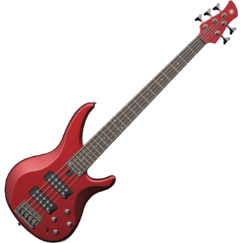 Yamaha, TRBX305 5-String Bass Guitar in Candy Apple Red with Active Electronics, Extended Low-End Range, and Balanced Modern Playability, (TRBX305 CAR)
