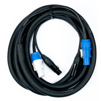 ADJ Alpha AC3PPCON12 12ft 3-Pin XLR and PowerCON Combo Link Cable (AC3PPCON12)