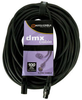 ADJ AC5PDMX100 Accu-cable 5-pin DMX Cable (100')