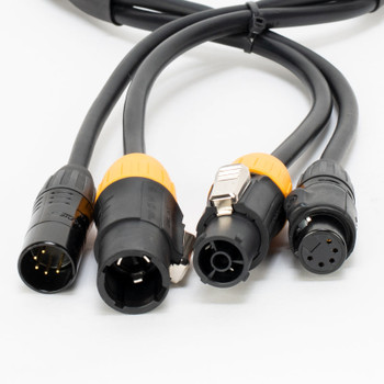 ADJ AC5PTRUE25 True 5-Pin DMX Locking Power Link Combo Cable (25')