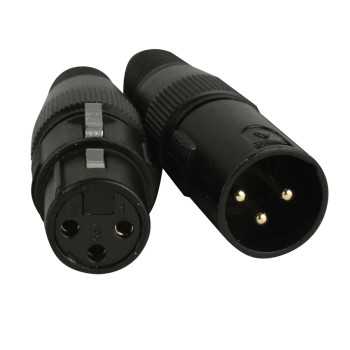 ADJ ACXLR3PSET Male & Female 3-pin DMX Cable-mount Connector Set