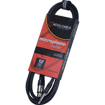 ADJ Alpha AMC12 12ft 1/4” Mono to XLR Microphone Cable (AMC12)