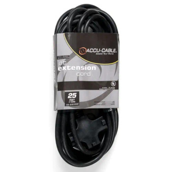 ADJ EC-123-3FER10 10' 12AWG Power Extension Cord with Triple Tap Outlet