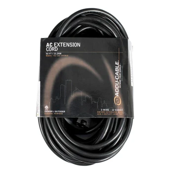 ADJ EC123-3FER50 50ft 12/3 Gauge Edison 3-Fer Power Cable (Black) (EC123-3FER50)