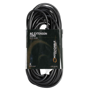 ADJ EC163-50 50' BLK,16/3 GAUGE,EDISON EXT.
