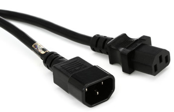 ADJ ECCOM-10 10' 16AWG IEC Male to IEC Female Extension Cord