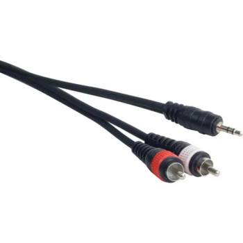 ADJ MP-15 15FT CABLE 1/8" MALE TO RCA STEREO