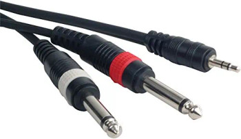 ADJ 15-Foot Mini Plug Audio Cable for Signal and Audio Connections (MP4-15)