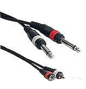 ADJ RC4-6 6' DUAL RCA TO 1/4