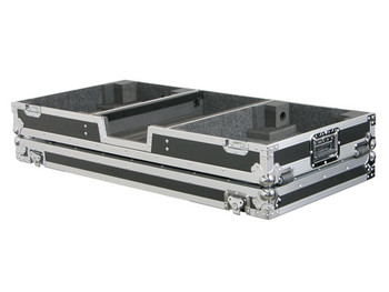 Odyssey 12″ Format DJ Mixer and Two Battle Position Turntables Flight Coffin Case with Wheels (FZBM12W)