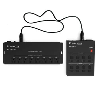 ADJ SC8200 SC PAD SYSTEM 8 channel on/off switch controller with table top pad control, 25 ft cable included