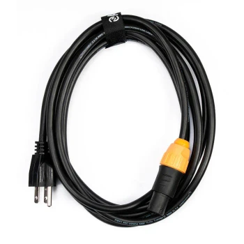 ADJ SIP1MPC15 15-Foot IP65 Power Cable with Edison Plug Connector for Outdoor LED Lighting Fixtures (SIP215)