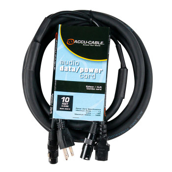 ADJ SKAC10 10' XLR and AC Power Combo