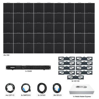 ADJ VS2 9X5 VS2 9x5 LED Video Wall Bundle, 2.97mm Pixel Pitch