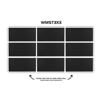 ADJ WMST3X3 Frame trim kit for the 3x3 WMS Series Video Wall.