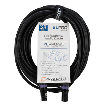 ADJ XLPRO-35 35-Foot Professional Audio Cable for Live Sound and Audio System Connections (XLP035)