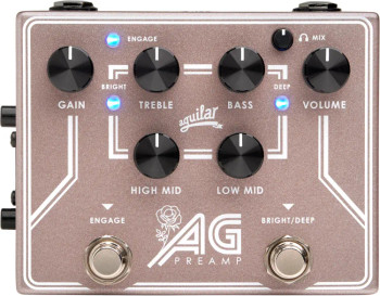 Aguilar AG Preamp/Direct Box - Breast Cancer Awareness Month Rose Gold Sparkle