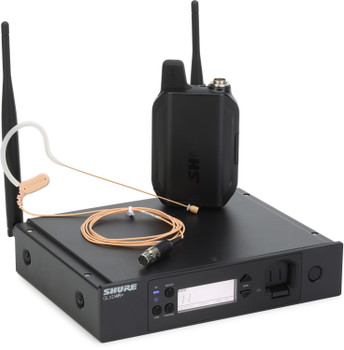 Shure GLXD14R+/85M-Z3 GLXD+ Rackmount Digital Wireless Lavalier System with WL185M Lavalier Microphone and GLXD4R+ Receiver (GLXD14R+/85M-Z3)