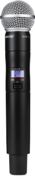 Shure Handheld Wireless Transmitter with SM58 Dynamic Microphone Capsule for ULX-D Digital Wireless Systems, G57 Frequency Band for Professional Vocal Performance and Stable RF Transmission (ULXD2/SM58=-G57)