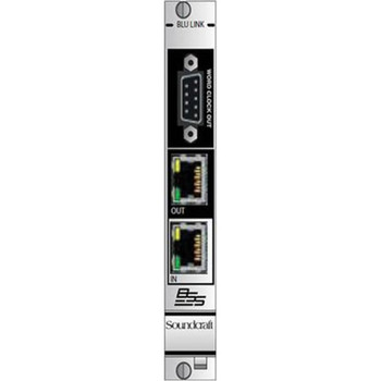 Soundcraft Blu Link Interface Card for Vi1 48 kHz Digital Mixing Console with Digital Audio Networking and Professional System Expansion Applications (5033340.V)