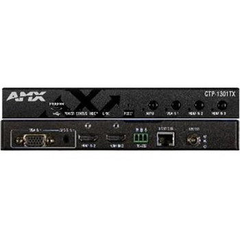 AMX CTP-1301 Presentation Connectivity and Transport Kit with 4K Switching, Scaling, and Long-Distance AV Signal Distribution, Includes Transmitter and Receiver Units for Complete Connectivity Solution, (FG1010-710)