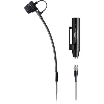 Audio-Technica ATM355VF Clip-On Cardioid Condenser Instrument Microphone with Power Module for Wireless & Wired (cW-Style & XLR Connectors)