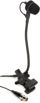 Audio-Technica ATM355VFCT4 Clip-On Cardioid Condenser Instrument Microphone for Wireless (Shure TA4F Connector)