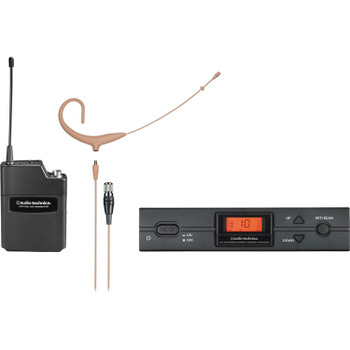 Audio-Technica ATW-2192xcTH 2000-Series Earset Wireless Microphone System (S: 508 to 526 MHz, Beige)