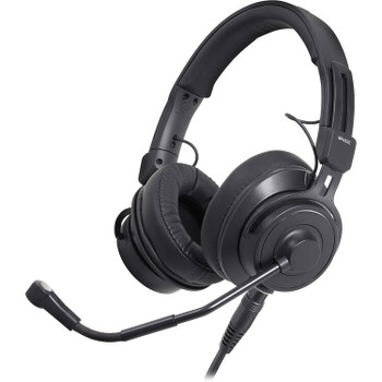 Audio-Technica BPHS2CA-UT Dual Ear Broadcast Headset with Condenser Element and Unterminated Cable (BPHS2CA-UT)
