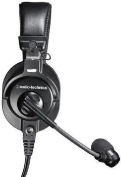 Audio-Technica BPHS2Ca-XF4 Broadcast Stereo Headset with Condenser Element terminated in 4-Pin XLRF