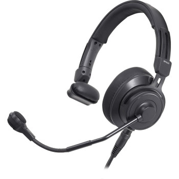 Audio-Technica BPHS2SA-UT Single Ear Broadcast Headset with Dynamic Element and Detachable Unterminated Cable