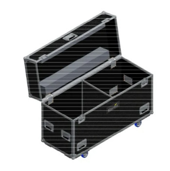 Martin Flightcase for 2 x MAC Ultra Performance and MAC Ultra Wash LED Fixtures without SiP Inserts for Secure Transport, Storage, and Professional Touring Applications (MAR-91515055)