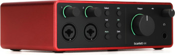 Focusrite Scarlett 4i4 4th Generation USB Audio Interface with 4 Inputs, 4 Outputs, and Advanced Recording Connectivity (AMS-SCARLETT-4I4-4G)