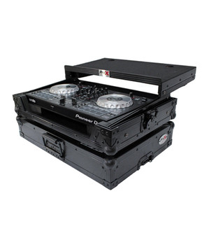 ProX X-DDJSB3 LTBL Flight Case for Pioneer DDJ-SB3 & DDJ-400 W-Sliding Laptop Shelf | Black on Black