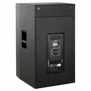 Yamaha 2000W 3-Way 15-inch Powered Loudspeaker in Black, designed for powerful full-range output and exceptional clarity in professional live sound applications, (DZR315-D)