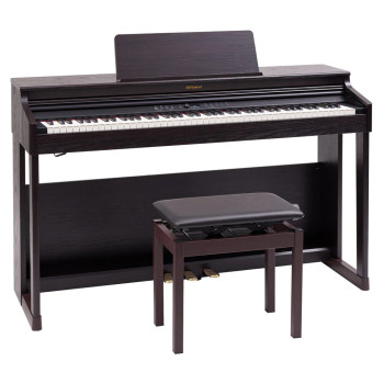 Roland RP701 Digital Upright Piano with Bench - Dark Rosewood