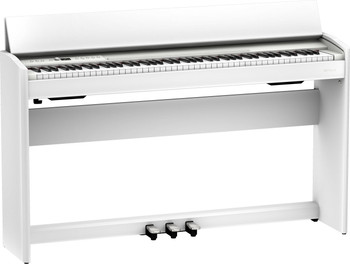 Roland F701 Digital Upright Piano - White
