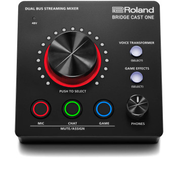 Roland BRIDGE CAST Dual-Channel Gaming Audio Mixer with Personal and Stream Mixes, Vocal Transformer, DSP Effects, Headphone and Line Outputs, and BRIDGE CAST App (BRIDGE CAST)