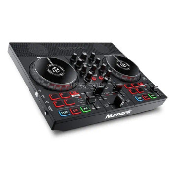 Numark Party Mix Live DJ Controller with Built-In Speakers and Party Lights (PARTYMIXLIVEXUS)