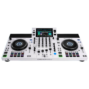 Denon DJ SC Live 4 White 4-Deck DJ Controller and Mixer (SCLIVE4WHITEXUS)
