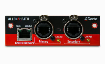 Allen & Heath M-Dante 64x64 Audio Network Card – 48kHz Dante Expansion Module (AH-M-DANTE-A)