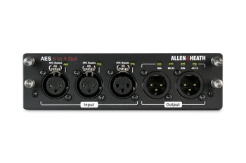 Allen & Heath 6-In, 4-Out AES3 Audio I/O Module for Digital Audio Integration with AHM Systems (AH-M-DL-AES6I4O-A)