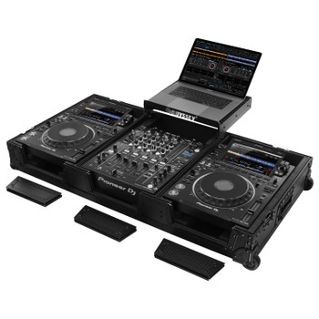 Industrial Glide Style Universal Case for Most 12″ DJ Mixers and Two Pioneer CDJ-3000 Media Players (810141)