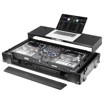 Industrial Glide Style 1U Flight Case for RANE PERFORMER Controller with Laptop Platform and Wheels (810394)