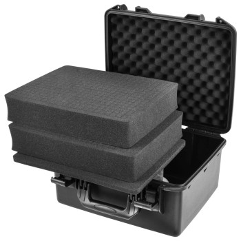 Odyssey 17" x 13.25" x 7" Injection-Molded Utility Case with Pluck Foam Bottom Interior (VU161308)