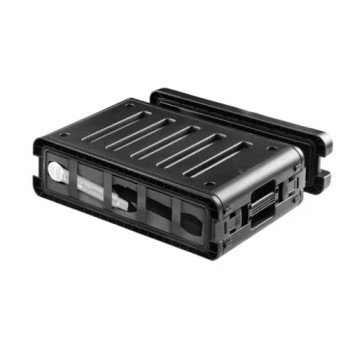 Odyssey Watertight 2U Rack Case with 2 Microphone Compartments, Heavy-Duty Sealed Protective Case for Audio Gear and Wireless Mic Storage (VR2SMIC2ZP)