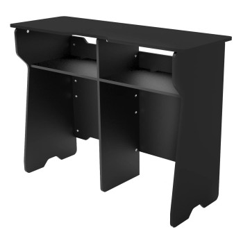 Odyssey DJ Werk Station 1B Studio Furniture, Compact Professional Workstation for DJ Gear and Studio Equipment Setup, Durable Heavy-Duty Construction for Stage and Production Use (SDJWS01B)