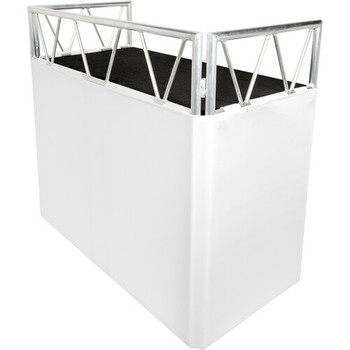 Headliner Indio DJ Booth for Portable, Professional DJ Performance Setup with Foldable Frame Design (HL30020)