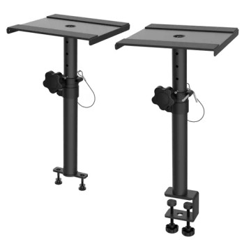 Odyssey Speaker Monitor Stands with Mounting Clamps and Brackets (Pair) (ASPKSTANDCM)