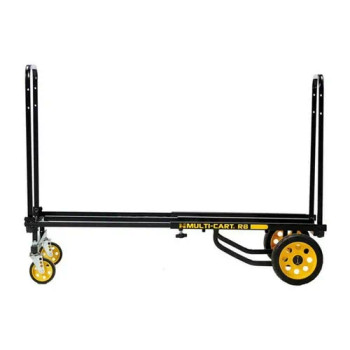 Odyssey RockNRoller R8RT Mid 8-in-1 Equipment Multi-Cart, Medium-Duty Folding Utility Cart for Audio, Lighting, and Production Gear Transport (OR8RT)